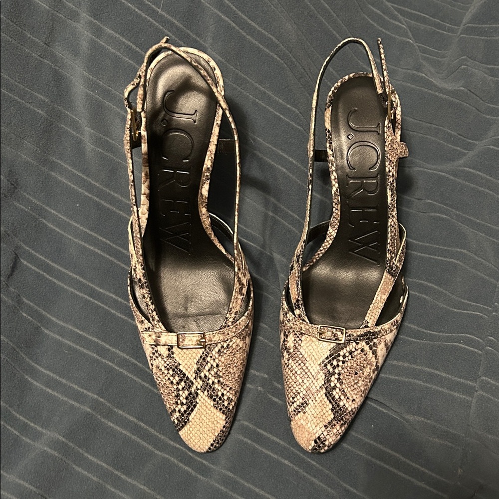 New, never worn J.Crew slingbacks